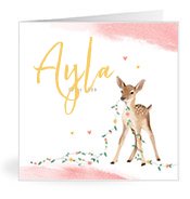 Geburtskarten mit dem Vornamen Ayla