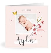 Geburtskarten mit dem Vornamen Ayla