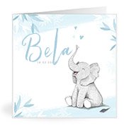 Geburtskarten mit dem Vornamen Bela