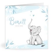 Geburtskarten mit dem Vornamen Benett