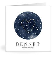 Geburtskarten mit dem Vornamen Bennet