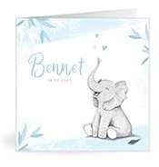 Geburtskarten mit dem Vornamen Bennet