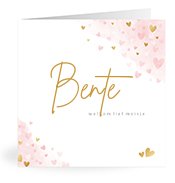 Geboortekaartjes met de naam Bente