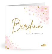 Geboortekaartjes met de naam Berdina