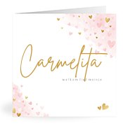 Geboortekaartjes met de naam Carmelita