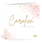 Geboortekaartjes met de naam Carolien