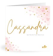 Geboortekaartjes met de naam Cassandra