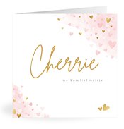 Geboortekaartjes met de naam Cherrie