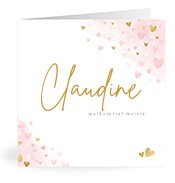 Geboortekaartjes met de naam Claudine