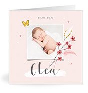 Geburtskarten mit dem Vornamen Clea