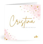 Geboortekaartjes met de naam Cristina