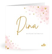 Geboortekaartjes met de naam Dina