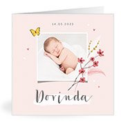 Geboortekaartjes met de naam Dorinda