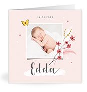 Geburtskarten mit dem Vornamen Edda