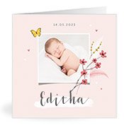 Geburtskarten mit dem Vornamen Editha