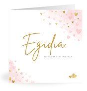 Geboortekaartjes met de naam Egidia