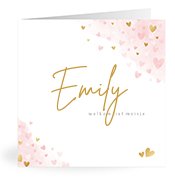 Geburtskarten mit dem Vornamen Emily