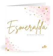 Geboortekaartjes met de naam Esmeralda