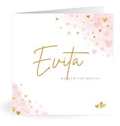 Geboortekaartjes met de naam Evita