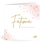 Geburtskarten mit dem Vornamen Fatima