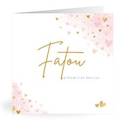 Geboortekaartjes met de naam Fatou