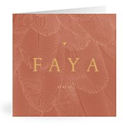 Geboortekaartjes met de naam Faya