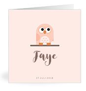 Geboortekaartjes met de naam Faye