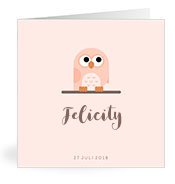 Geburtskarten mit dem Vornamen Felicity