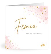 Geboortekaartjes met de naam Femia
