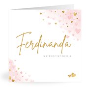 Geboortekaartjes met de naam Ferdinanda