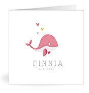 Geburtskarten mit dem Vornamen Finnia