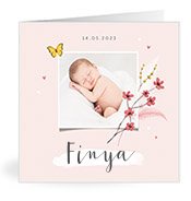 Geburtskarten mit dem Vornamen Finya