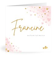 Geboortekaartjes met de naam Francine