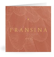 Geboortekaartjes met de naam Fransina