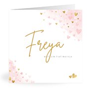 Geboortekaartjes met de naam Freya