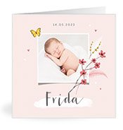 Geburtskarten mit dem Vornamen Frida