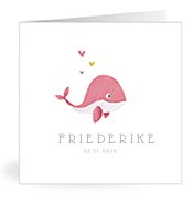 Geburtskarten mit dem Vornamen Friederike