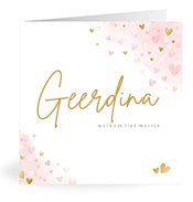 Geboortekaartjes met de naam Geerdina