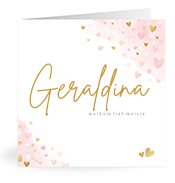 Geboortekaartjes met de naam Geraldina