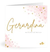 Geboortekaartjes met de naam Gerardina