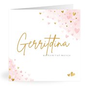 Geboortekaartjes met de naam Gerritdina