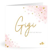 Geboortekaartjes met de naam Gigi