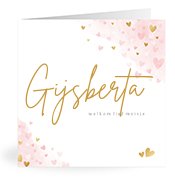 Geboortekaartjes met de naam Gijsberta