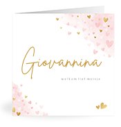 Geboortekaartjes met de naam Giovannina