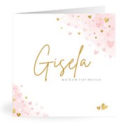 Geboortekaartjes met de naam Gisela
