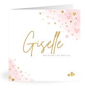 Geboortekaartjes met de naam Giselle