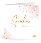 Geboortekaartjes met de naam Giulia