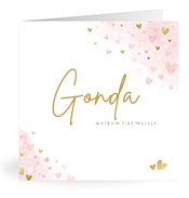 Geboortekaartjes met de naam Gonda