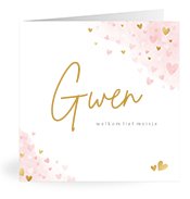 Geboortekaartjes met de naam Gwen