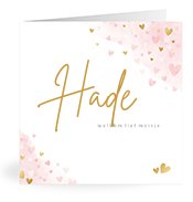 Geboortekaartjes met de naam Hade
